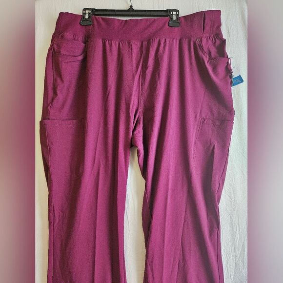 Cherokee Scrubs iFlex Women's 2XL Contemporary Straight Leg Pull On Pant CK002T - Picture 7 of 10